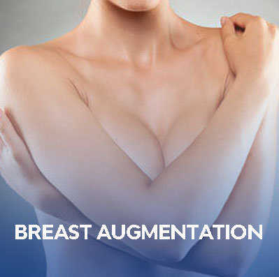 Woman embracing herself after successful breast augmentation at Kevin R Hanz Aesthetic Plastic Surgery in Dallas-Fort Worth