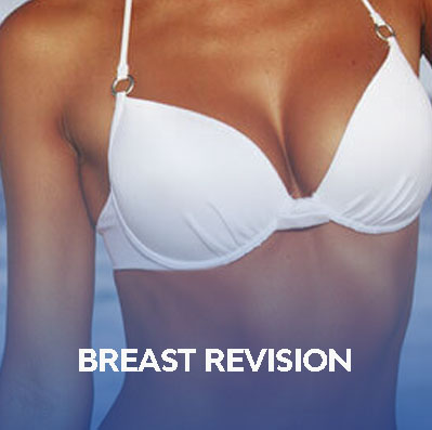 Woman in bikini showing after breast revision treatment in Dallas, TX