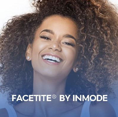 Woman smiling after FaceTite treatment at Kevin R Hanz Aesthetic Plastic Surgery in Dallas-Fort Worth